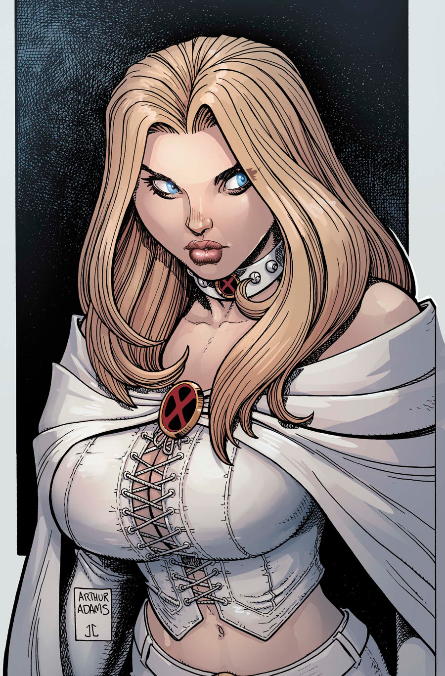 The slut of the Marvel universe. This is one of her least revealing outfits.